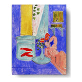 Goldfish And Sculpture - Wall Canvas