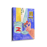 Goldfish And Sculpture - Wall Canvas