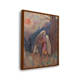 Jacob And The Angel - Framed Canvas