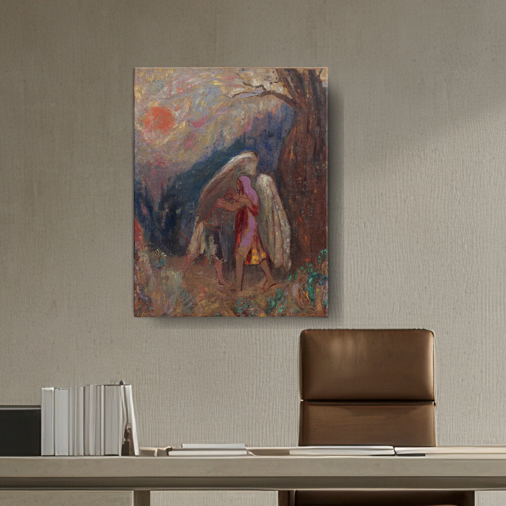 Abstract - Moderen - Jacob And The Angel - Wall Canvas