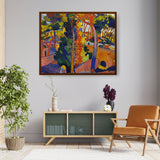 Bridge Over The Riou - Framed Canvas