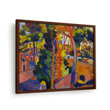 Bridge Over The Riou - Framed Canvas