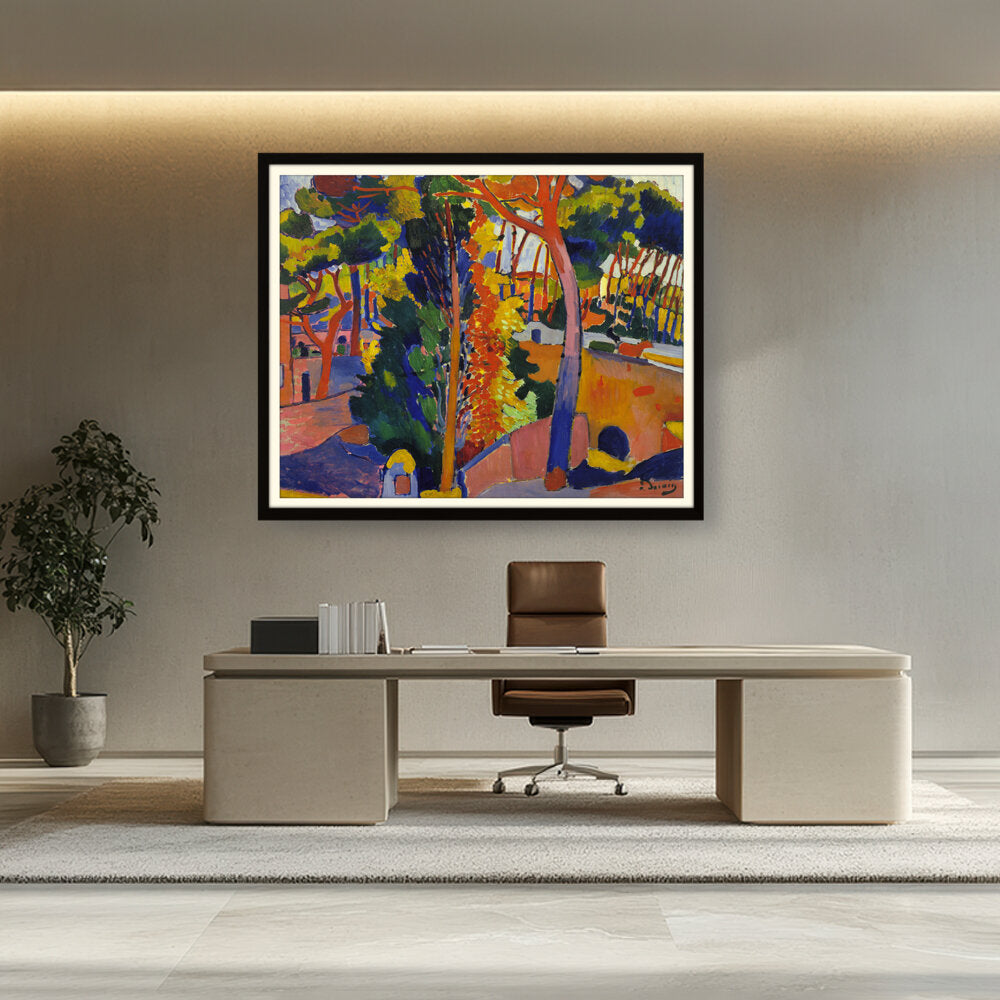 Abstract - Moderen - Bridge Over The Riou - WALL MOUNT FRAME