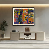 Abstract - Moderen - Bridge Over The Riou - WALL MOUNT FRAME