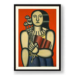 Woman With A Book - WALL MOUNT FRAME