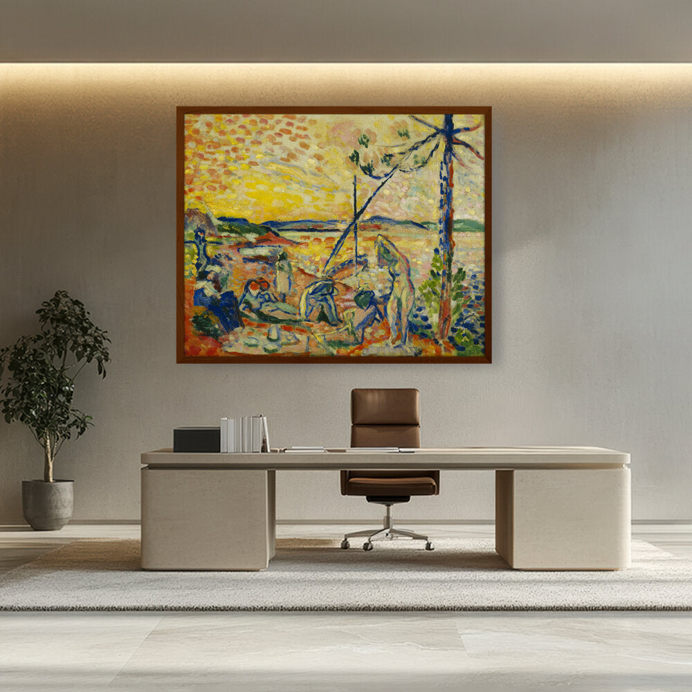 Abstract - Moderen - Luxe, Calme Et Volupte - Framed Canvas