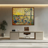 Abstract - Moderen - Luxe, Calme Et Volupte - Framed Canvas