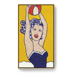 Girl With Ball - FLOATING FRAME