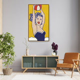 Girl With Ball - FLOATING FRAME