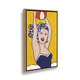 Girl With Ball - FLOATING FRAME