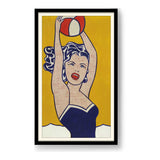 Girl With Ball - WALL MOUNT FRAME
