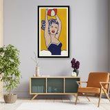 Girl With Ball - WALL MOUNT FRAME