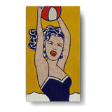 Girl With Ball - Wall Canvas