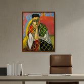 Abstract - Moderen - Woman With A Veil - Framed Canvas