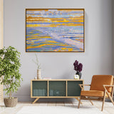 View From The Dunes With Beach - FLOATING FRAME