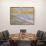 Abstract - Moderen - View From The Dunes With Beach - FLOATING FRAME