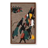 The Migration Gained In Moment - Framed Canvas