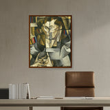 Abstract - Moderen - Portrait Of Jacques Lipchitz - Framed Canvas