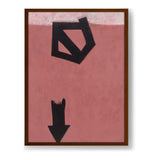 Descending Arrow - Framed Canvas