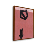 Descending Arrow - Framed Canvas