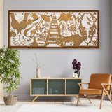 Amerika VIII - Framed Canvas