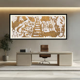 Abstract - Moderen - Amerika VIII - WALL MOUNT FRAME