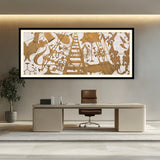 Abstract - Moderen - Amerika VIII - WALL MOUNT FRAME