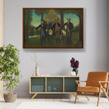 The Proclamation Of America - Framed Canvas