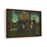The Proclamation Of America - Framed Canvas