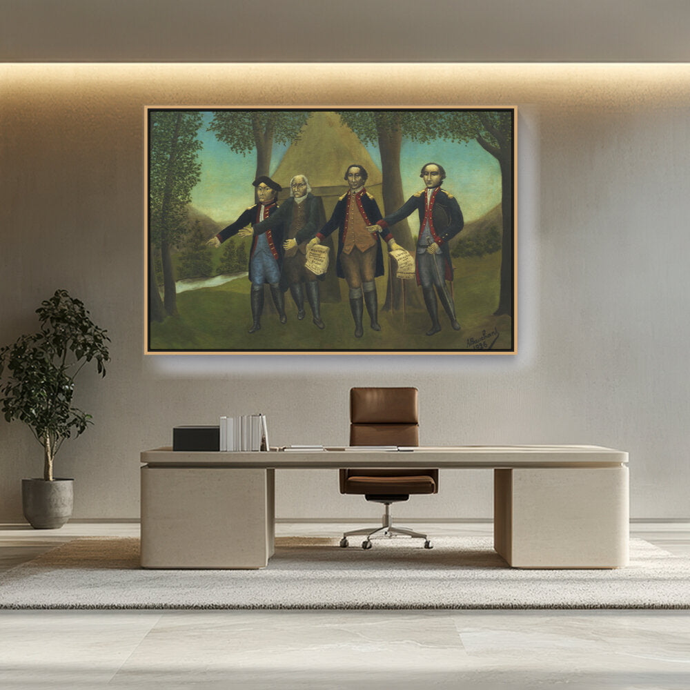 Abstract - Moderen - The Proclamation Of America - FLOATING FRAME