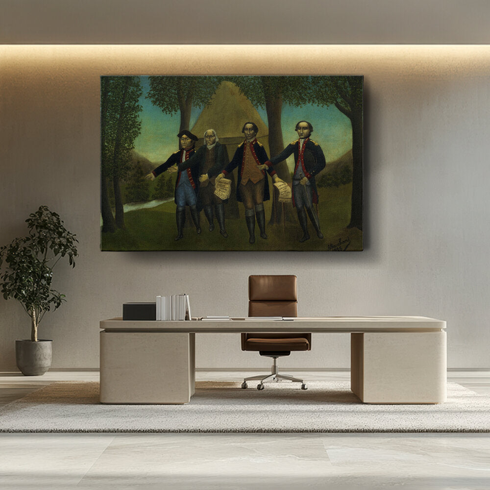 Abstract - Moderen - The Proclamation Of America - Wall Canvas