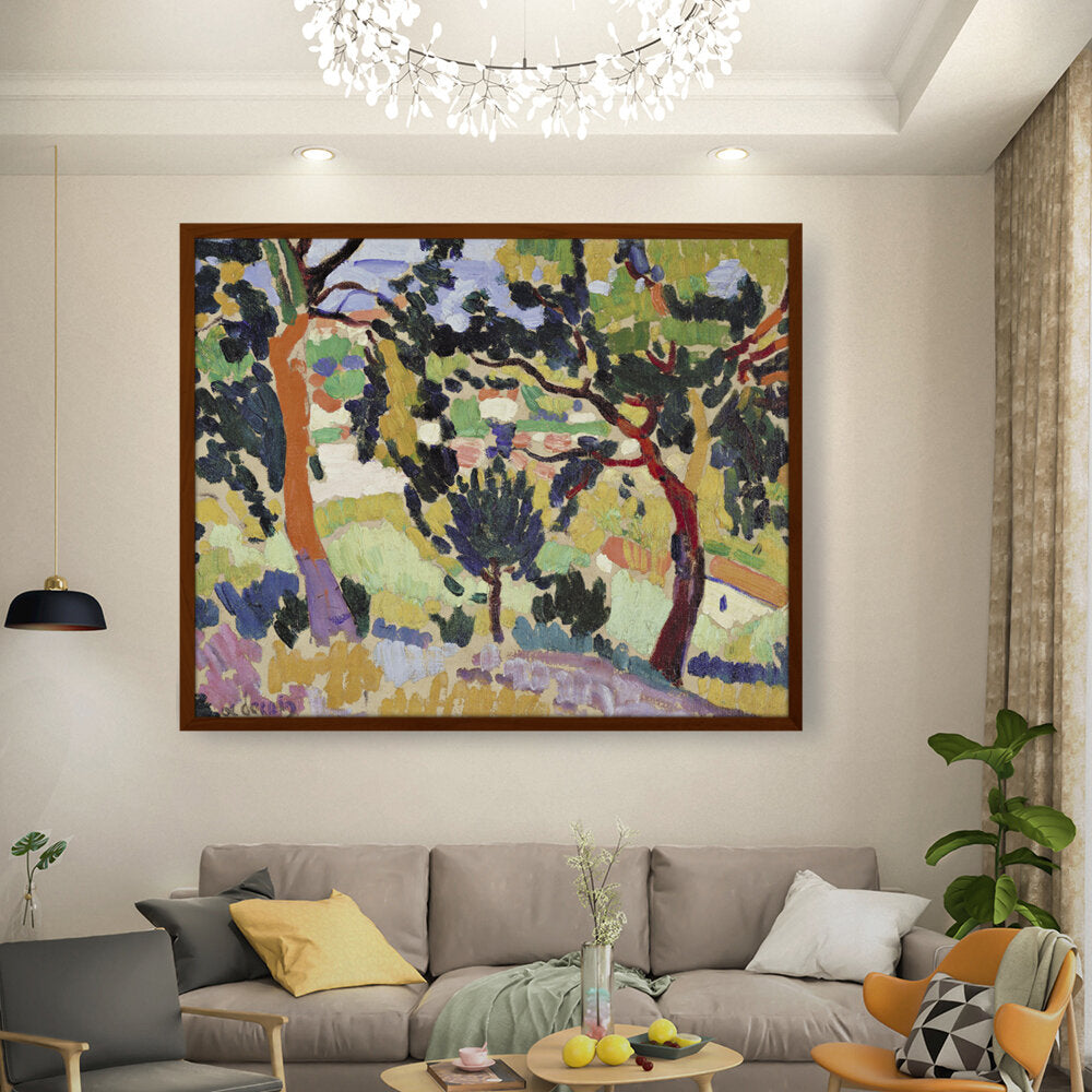 Abstract - Moderen - Artichoke Is An Owl - Framed Canvas