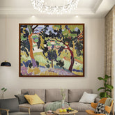 Abstract - Moderen - Artichoke Is An Owl - Framed Canvas