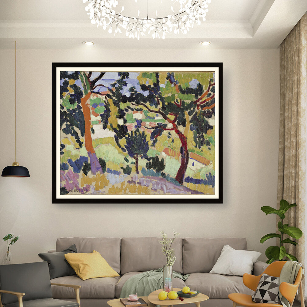 Abstract - Moderen - Artichoke Is An Owl - WALL MOUNT FRAME