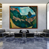Abstract - Moderen - Landscape Near Cassis - Framed Canvas