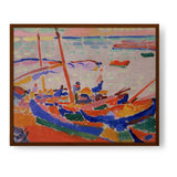 Fishing Boats, Collioure - Framed Canvas