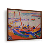 Fishing Boats, Collioure - Framed Canvas