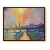 Charing Cross Bridge, London - Framed Canvas