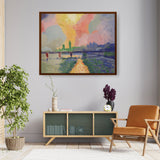 Charing Cross Bridge, London - Framed Canvas