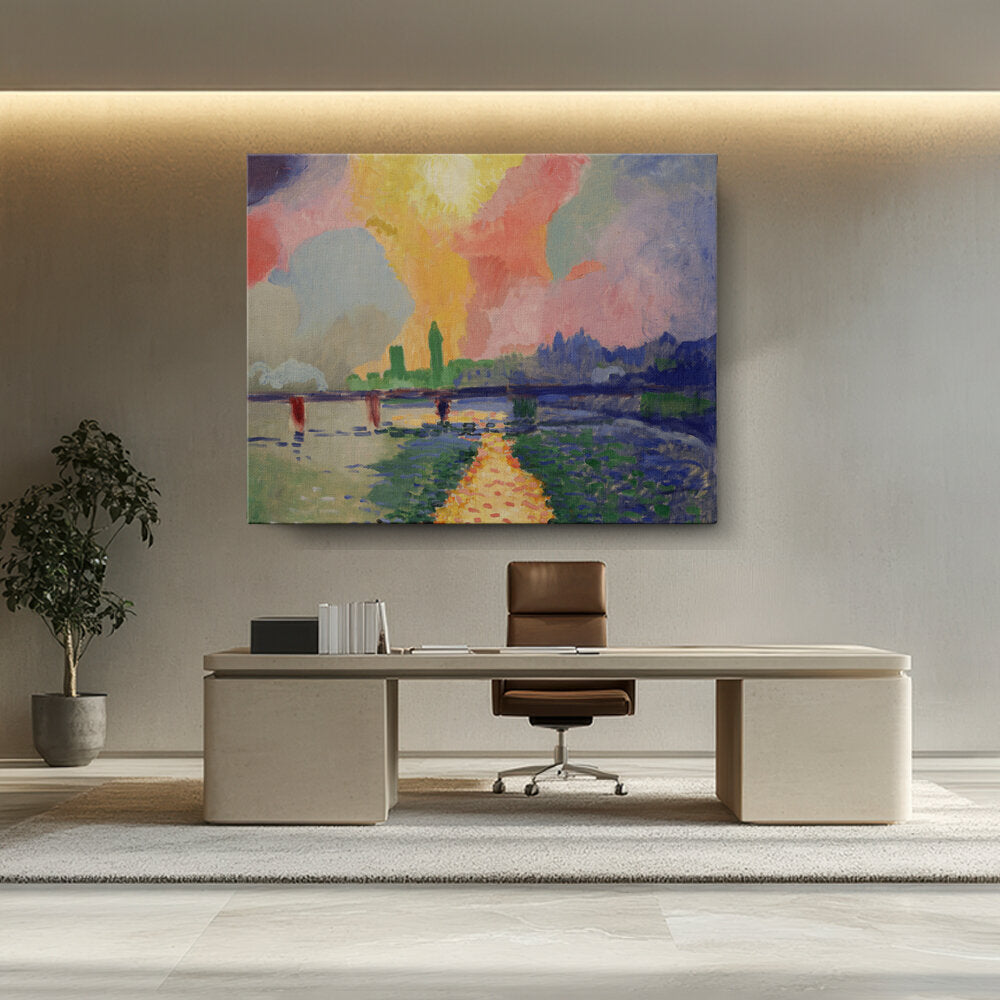 Abstract - Moderen - Charing Cross Bridge, London - Wall Canvas