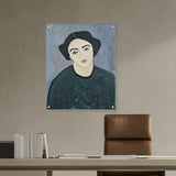 Abstract - Moderen - Madame Derain In Green - Acrylic Wall Photo