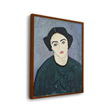 Madame Derain In Green - Framed Canvas