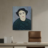 Abstract - Moderen - Madame Derain In Green - Wall Canvas