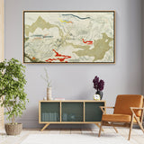 Battle Of Fishes - FLOATING FRAME