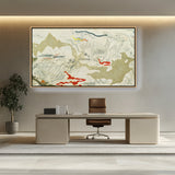 Abstract - Moderen - Battle Of Fishes - FLOATING FRAME