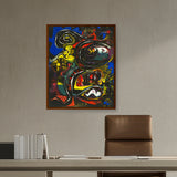 Abstract - Moderen - Meditation On An Oak Leaf - Framed Canvas