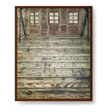 Wooden Room - Framed Canvas