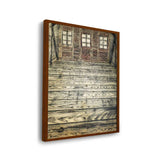 Wooden Room - Framed Canvas