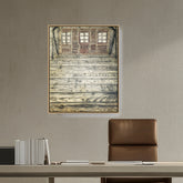 Abstract - Moderen - Wooden Room - FLOATING FRAME