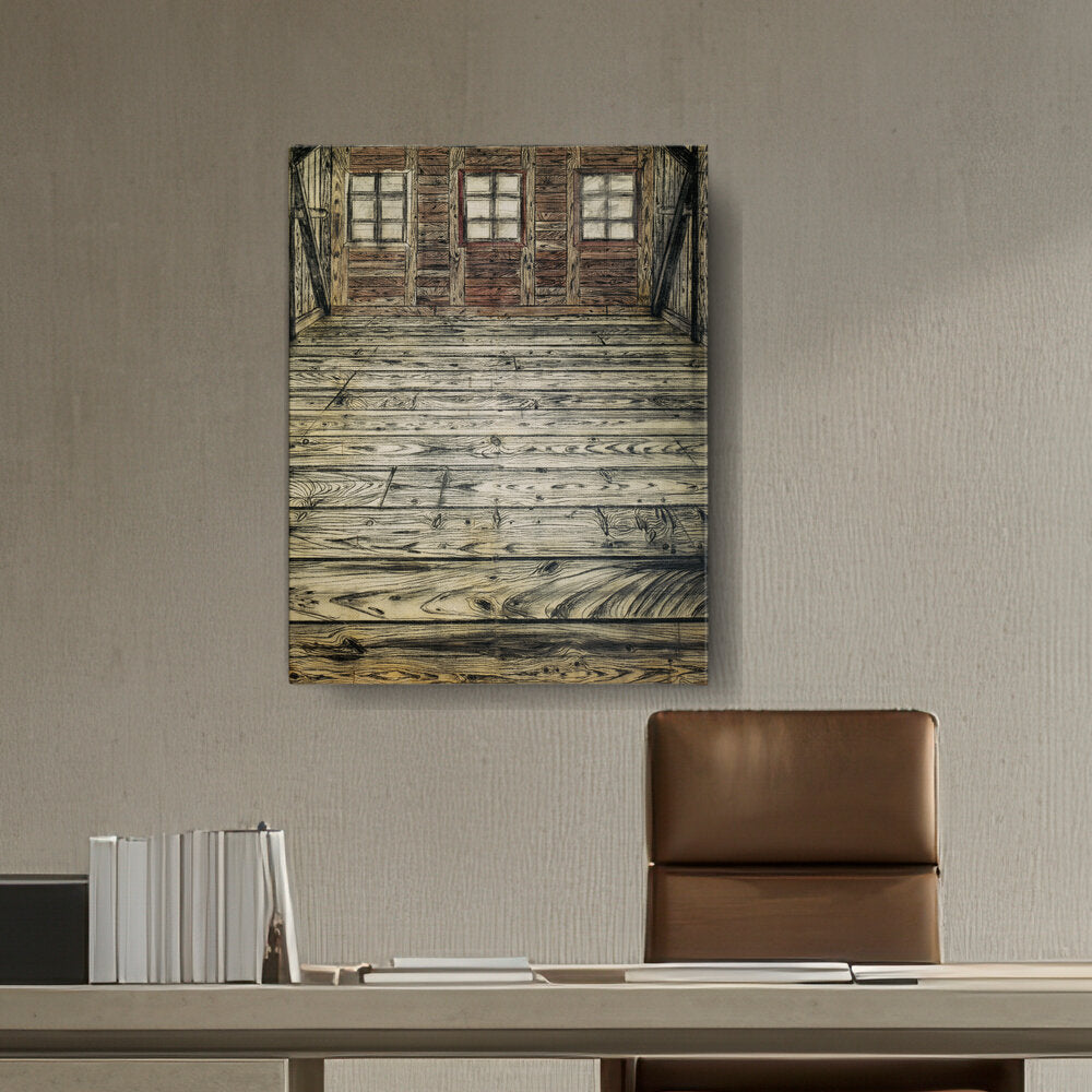 Abstract - Moderen - Wooden Room - Wall Canvas